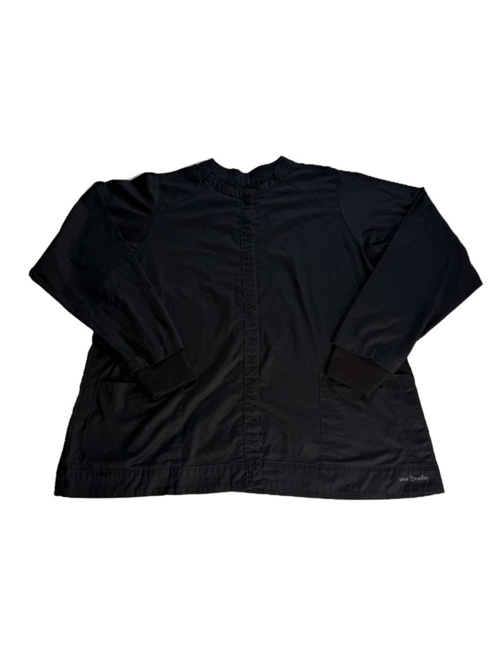 Black Relaxed Utility Jacket Lightweight Minimalist Vera Bradley XL - Picture 1 of 14